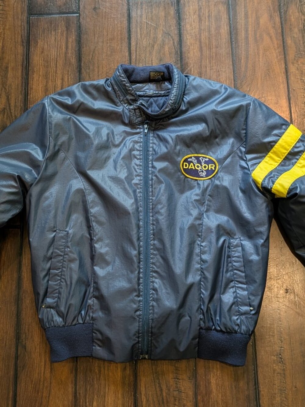 Vintage 80s Lined Scuba Bomber Jacket